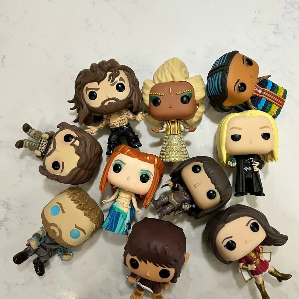 Funko pops! Set of ten funko pops. Collectible Figures